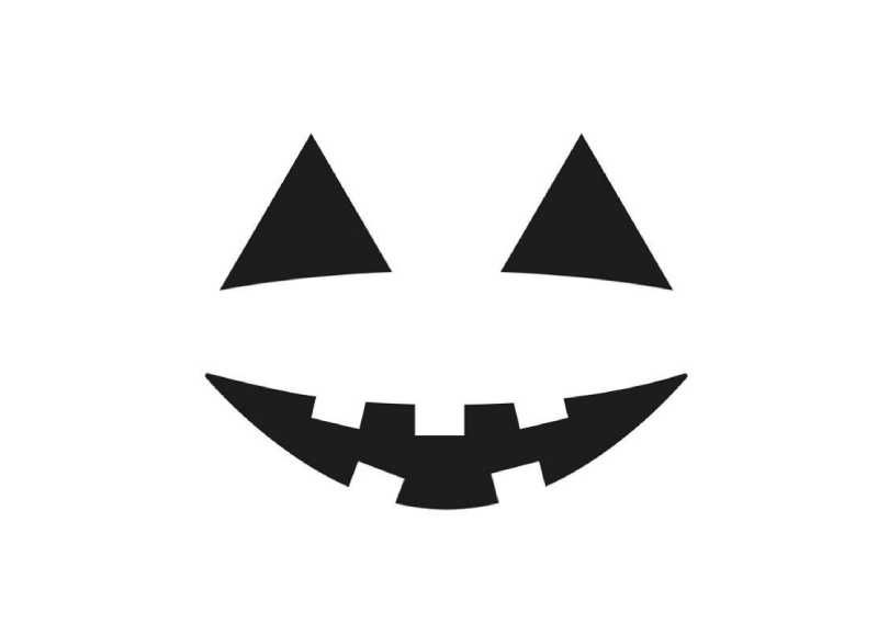 Plantilla para hacer una calabaza de Halloween.