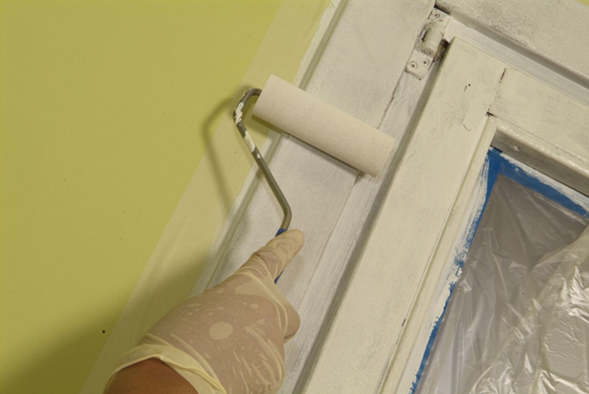 Pintar el marco de la ventana paso 7