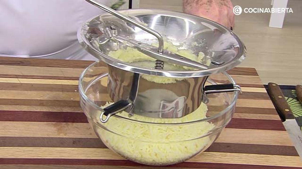 Borraja gratinada con pure de patata paso 4