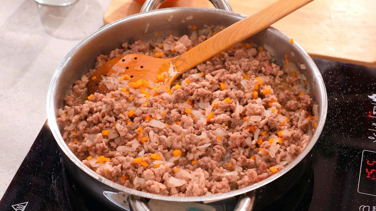 Lasaña de carne a la boloñesa   Paso 2