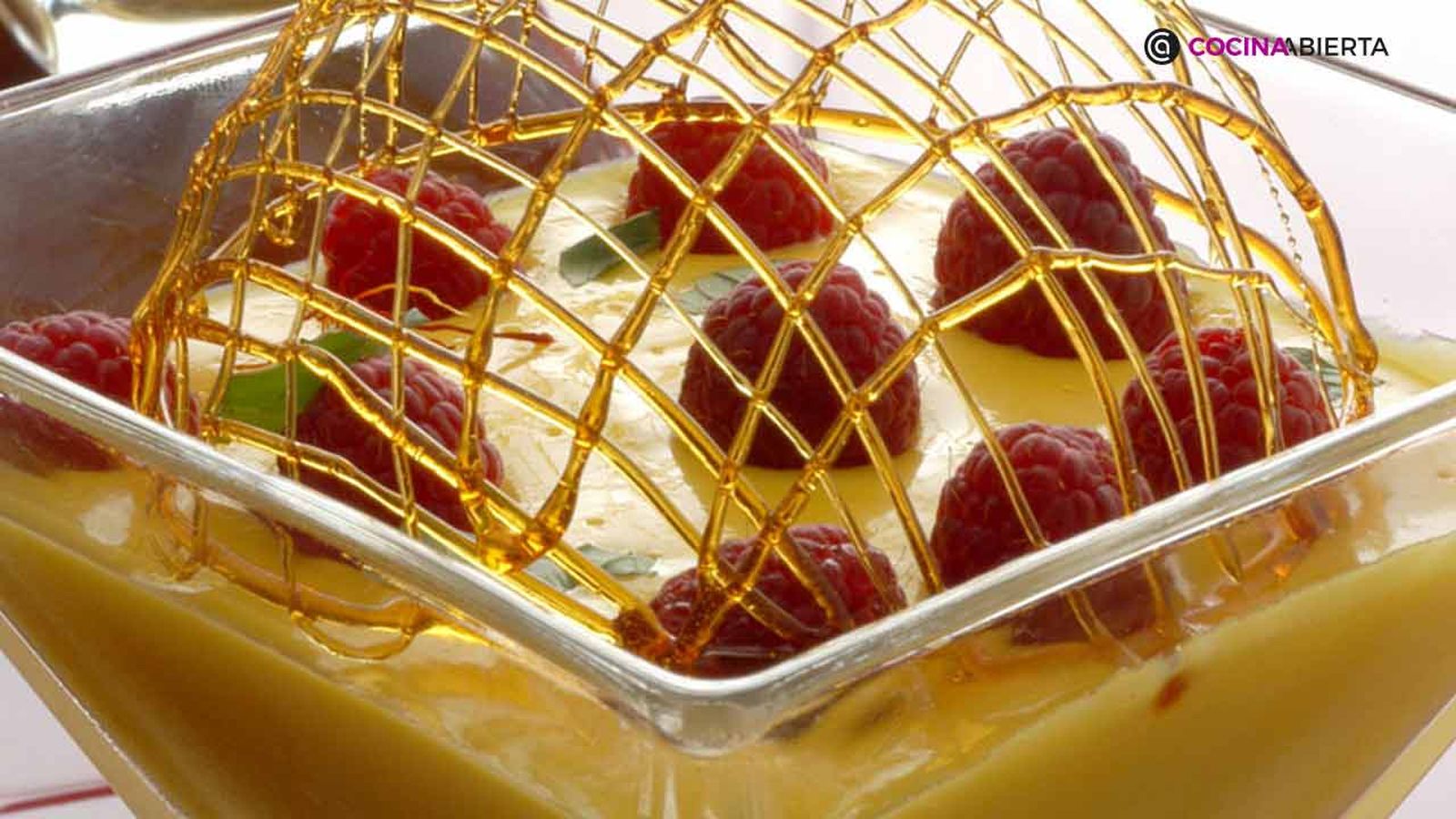 Crema catalana al azafran