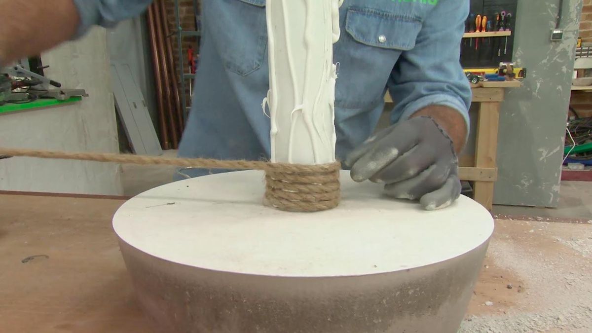 Como hacer una base de hormigon para sombrilla de jardin paso 7