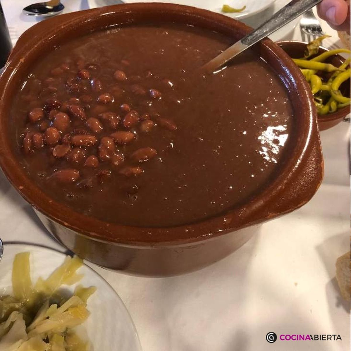 Alubiada en el restaurante León XIII de La Arboleda