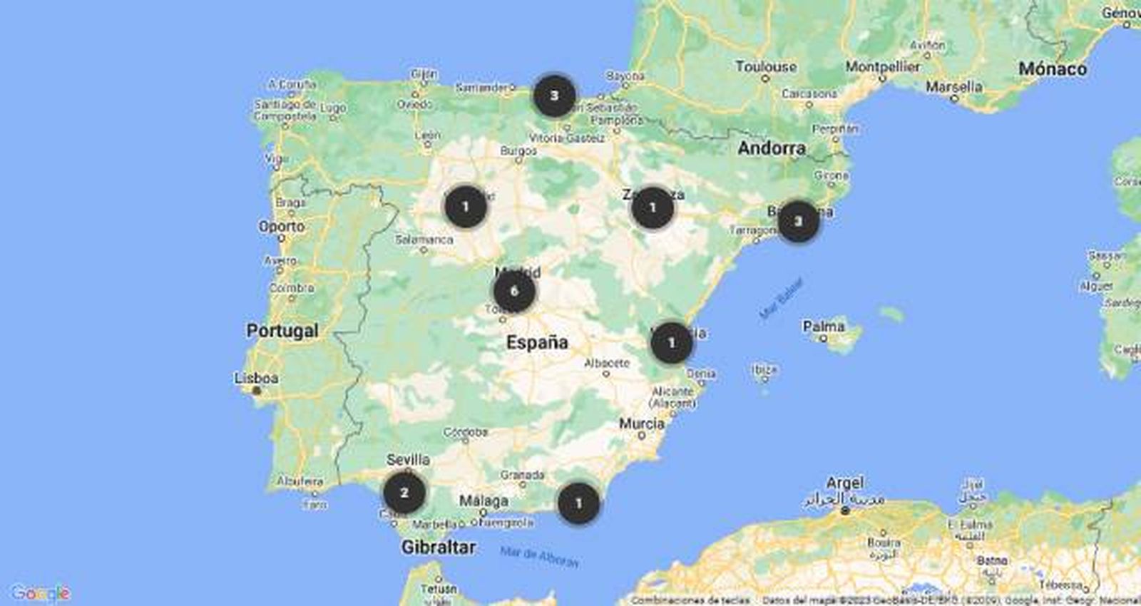 tiendas milbby repartidas espana