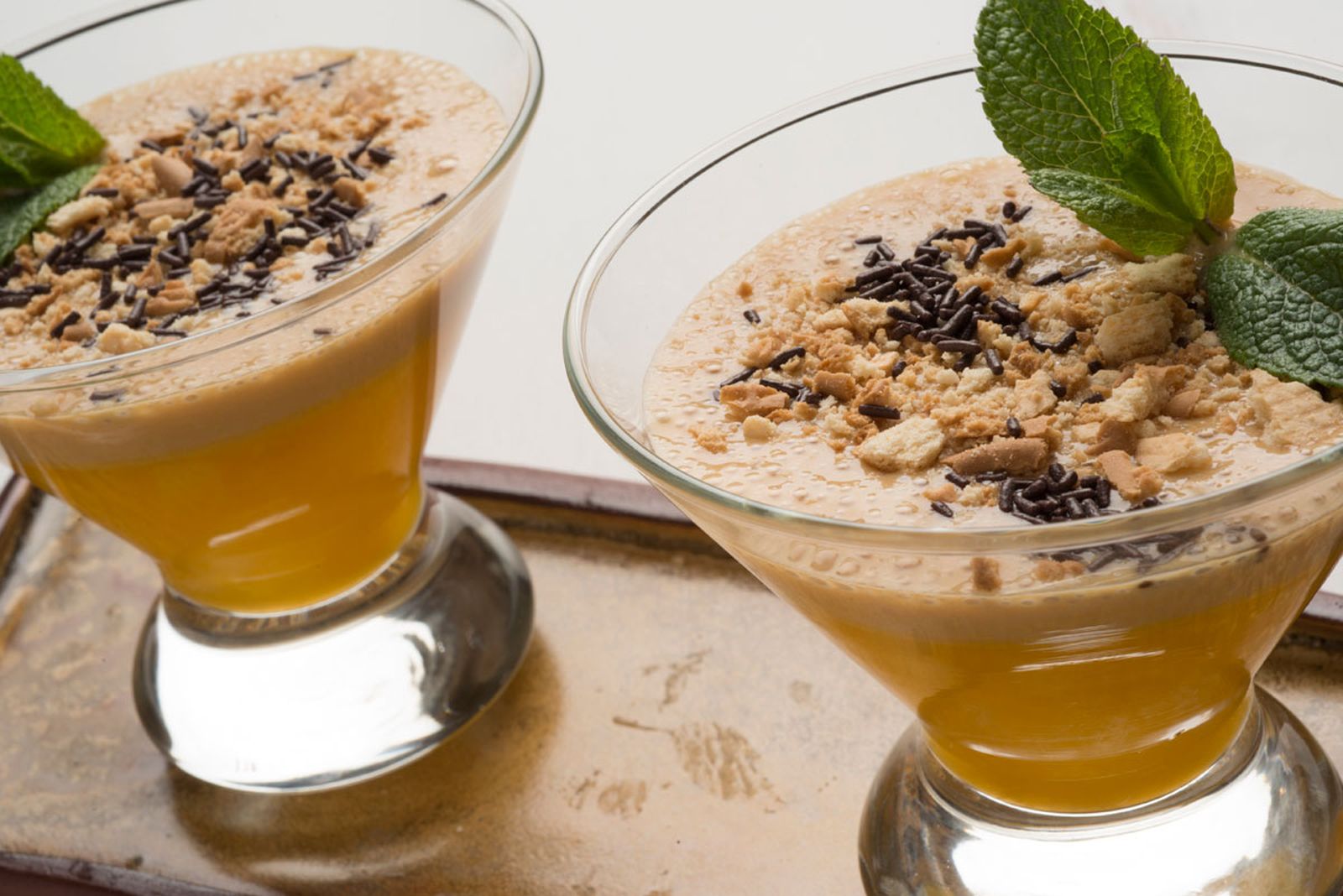 5544 2 Copas gelatina naranja flan (929) xl