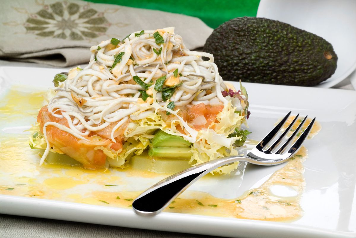 Ensalada caliente de gulas