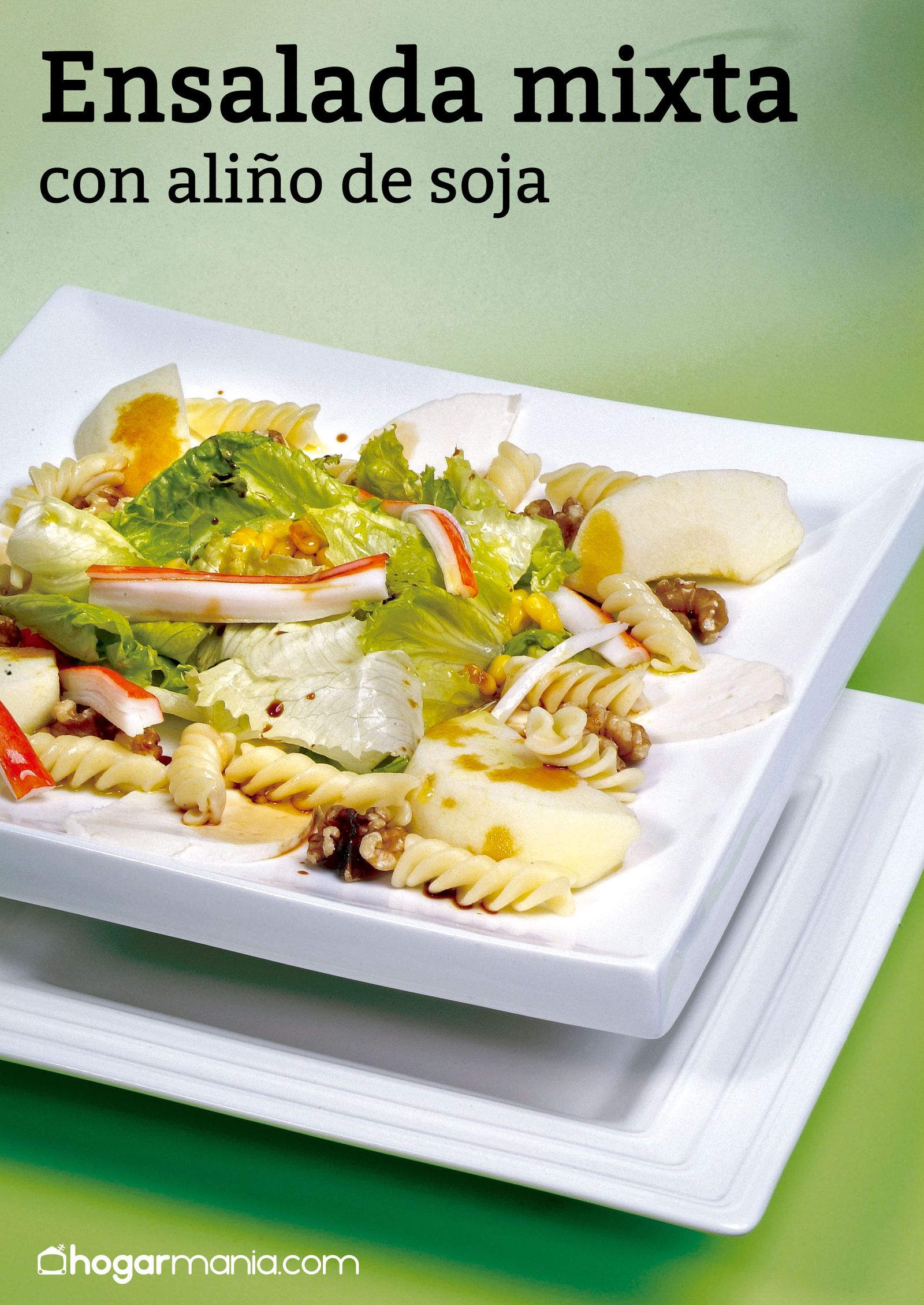 ensalada mixta con aliño soja receta