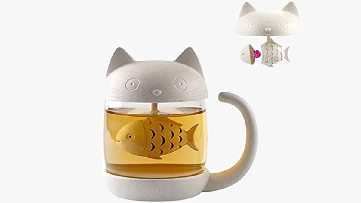 Taza en forma de gato BigNoseDeer.