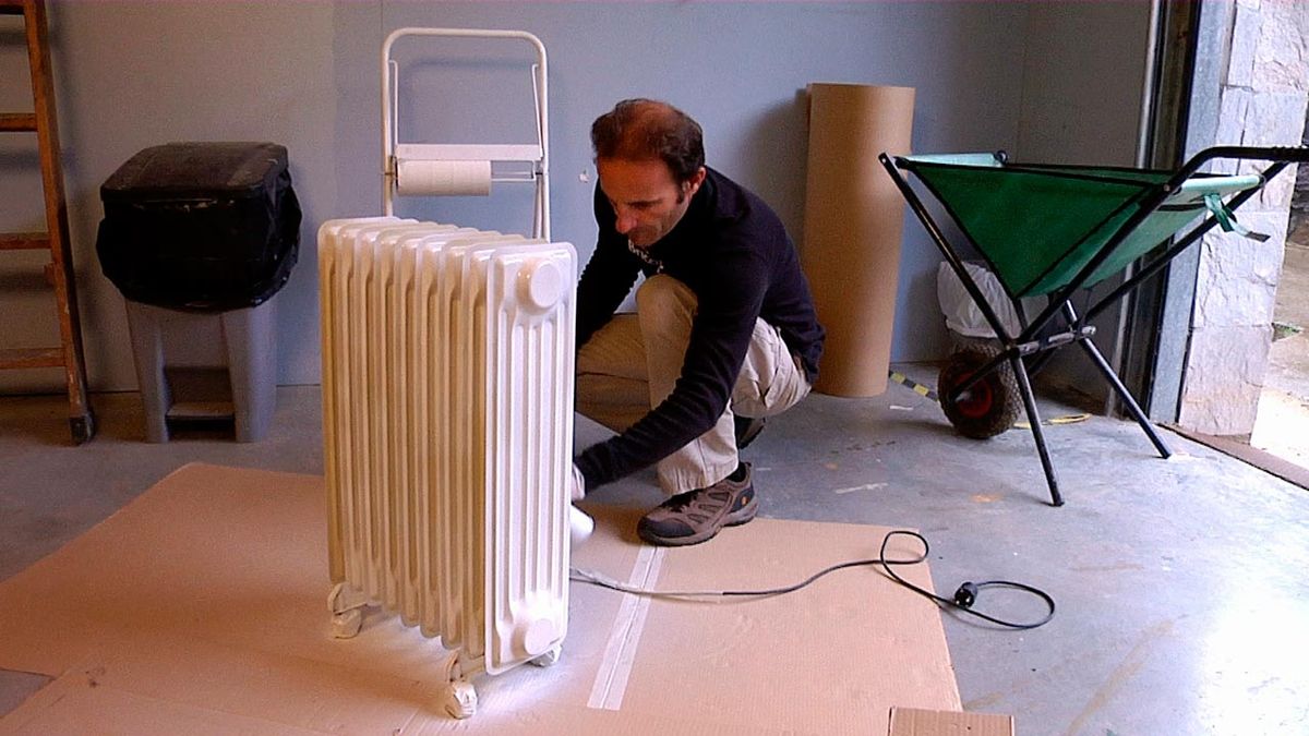 Cómo pintar un radiador paso 5