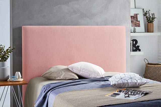 cabecero conforama arizona rosa polipiel