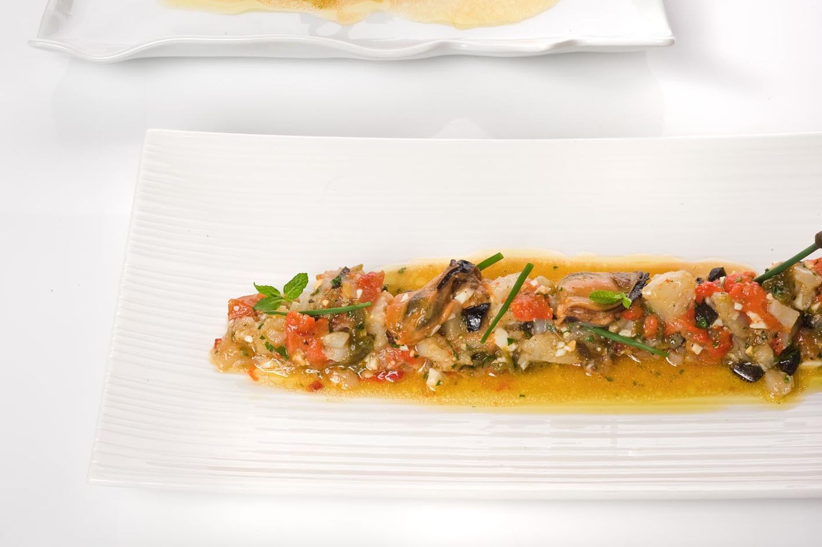 0391 (0469) A. SALPICÓN DE BACALAO CON  MEJILLONES