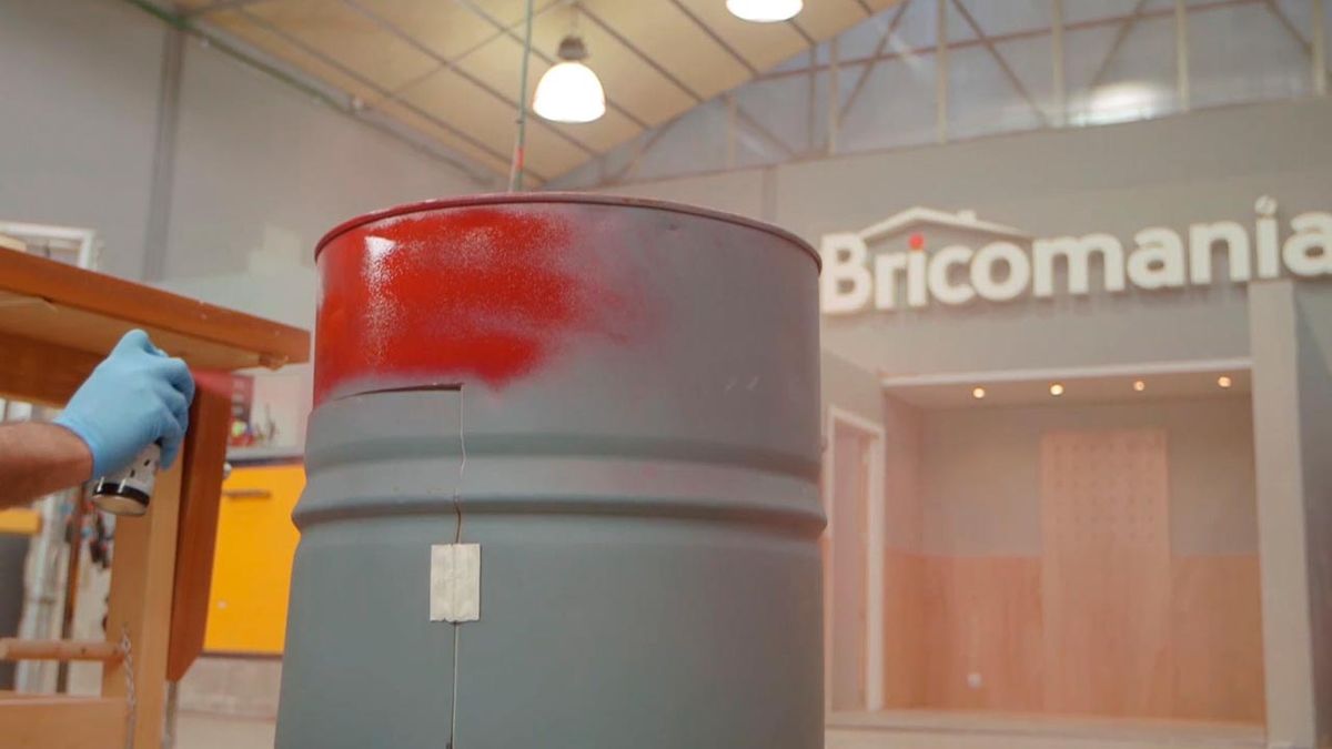 Cómo hacer una cocina en un bidón metálico paso 6