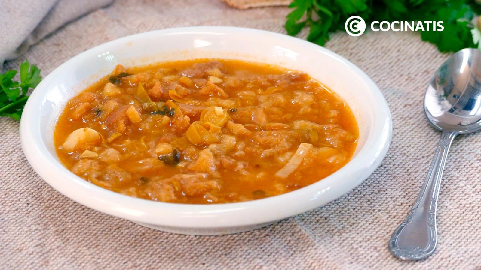 Receta de sopa de pescado a lo pobre