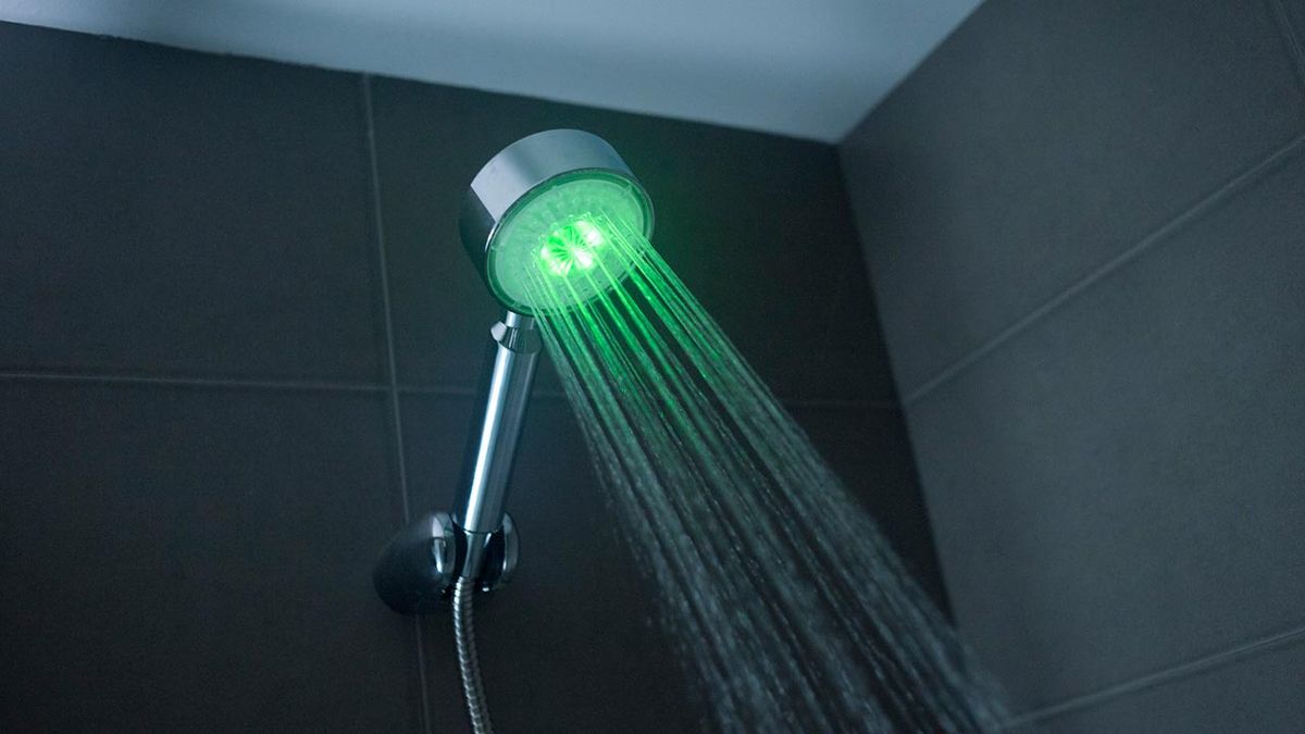 Ducha con luz led paso 5