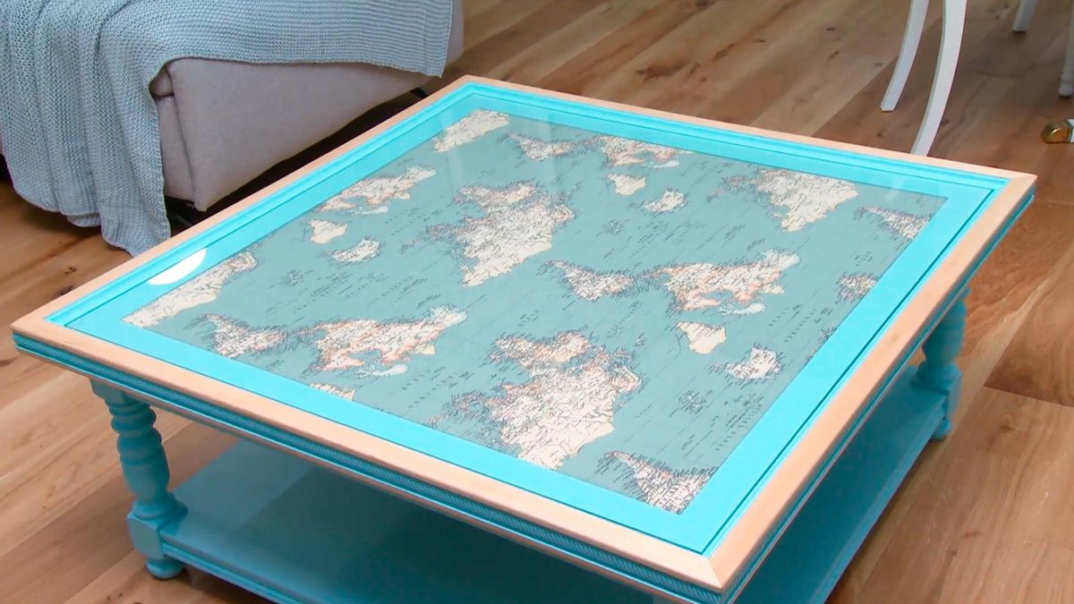 Deco694 renovar mesa centro cristal mapamundi paso7