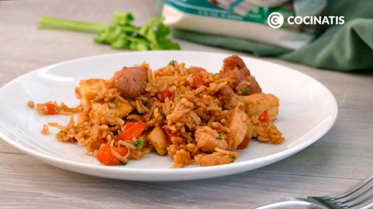 Receta de arroz chaufa  paso 7