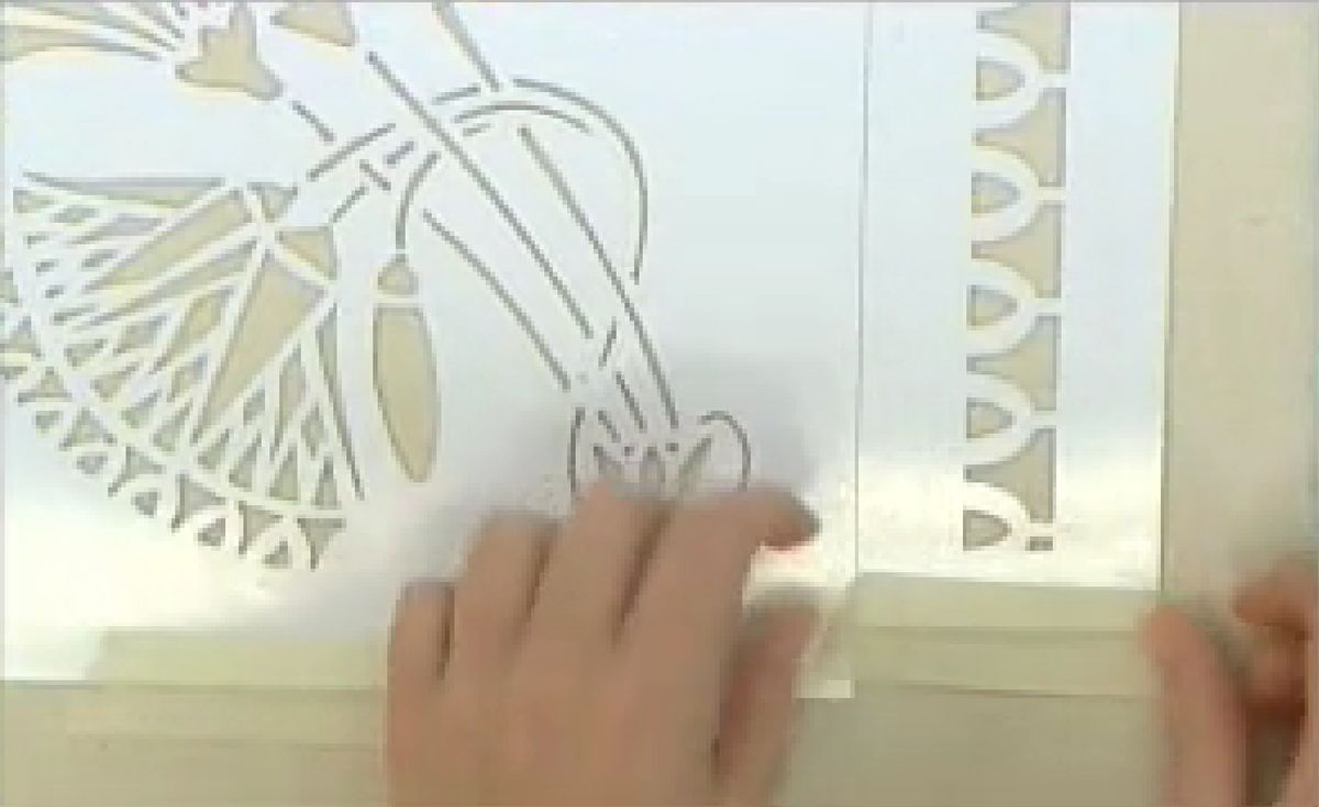 Estarcir sobre tela p1