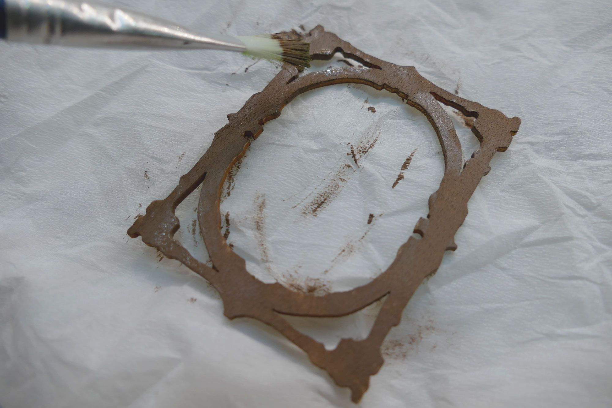 Decoración decopauge con servilletas de papel paso 9