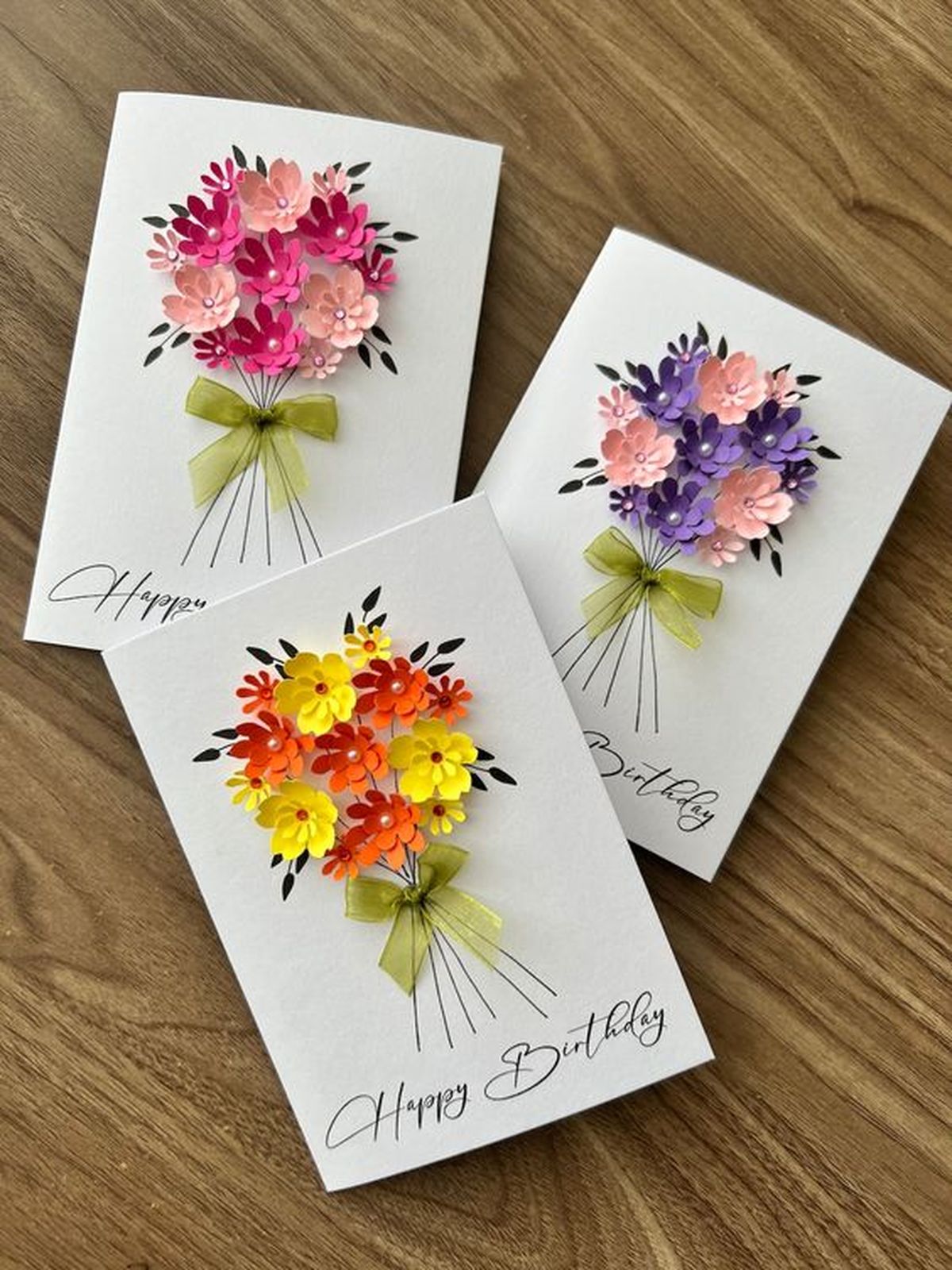tarjetas flores cartulina dia madre pinterest etsy