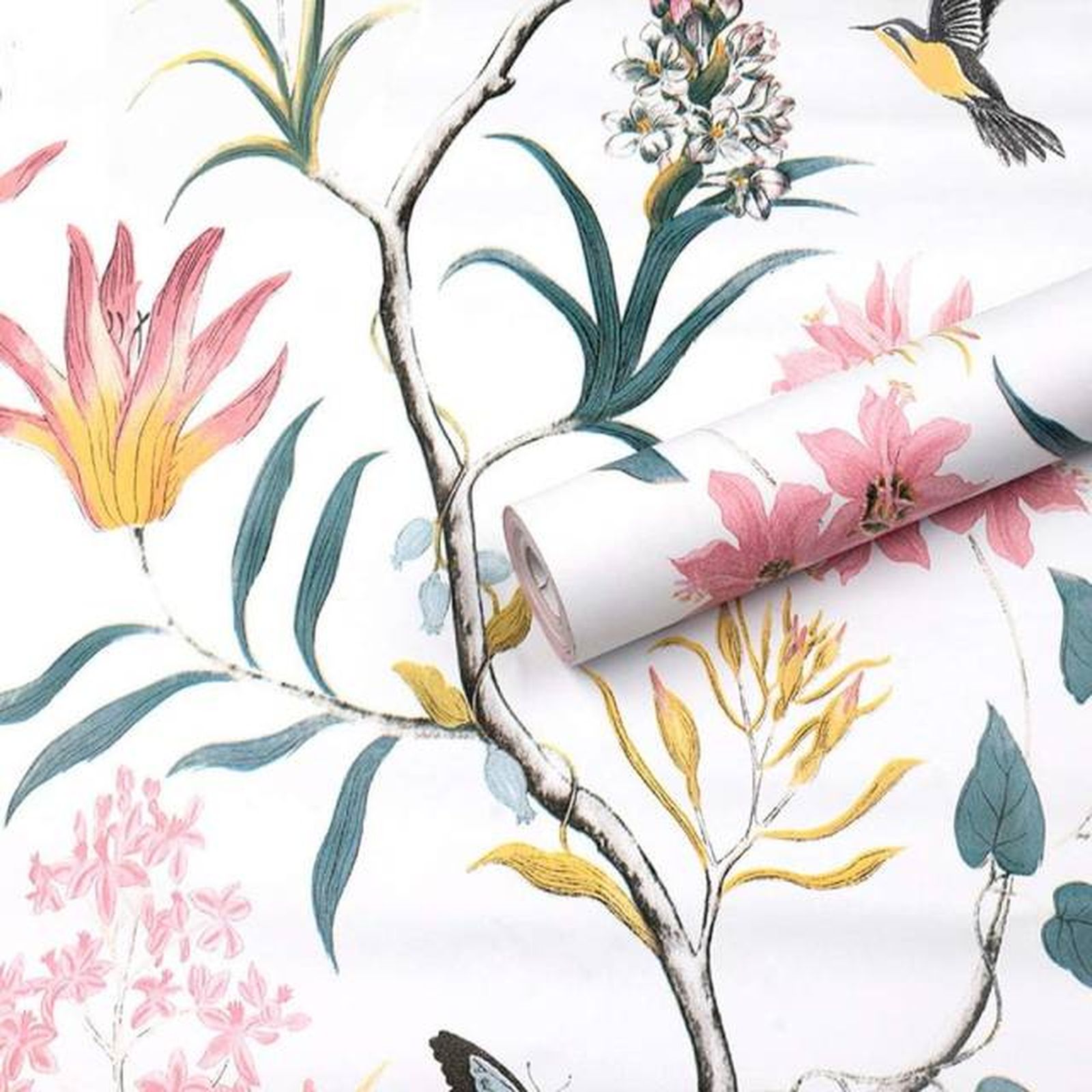 papel pintado autoadhesivo floral amazon