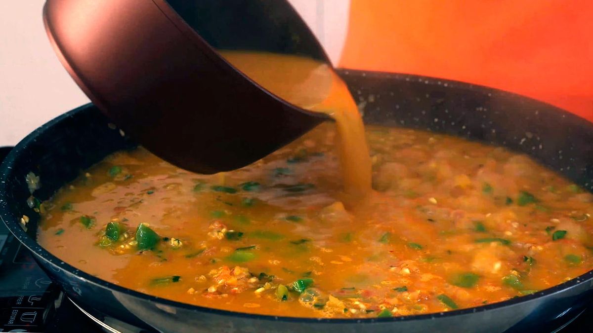 Receta de arroz con carabineros  paso 4