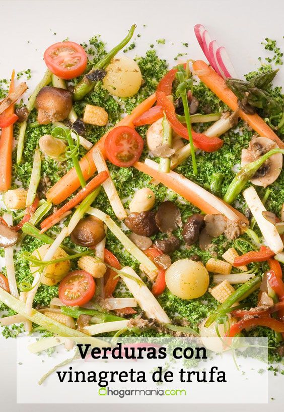 verduras vinagreta trufa pin
