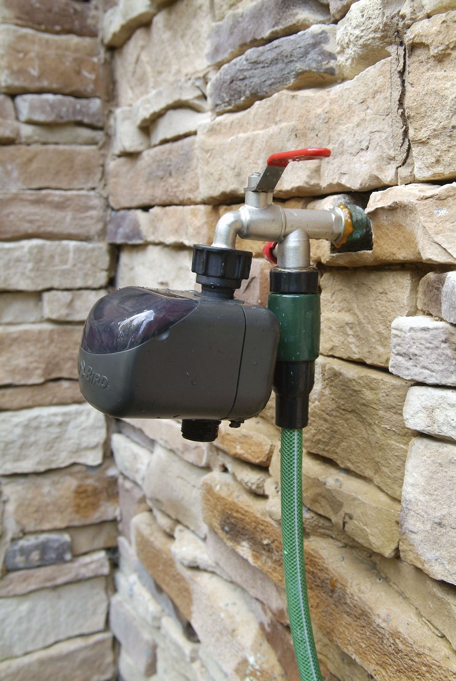 Grifo de jardín con doble salida