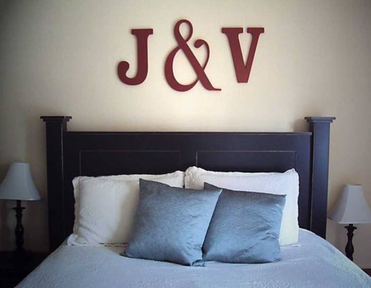 21 iniciales letras pared pared dormitorio pinterest