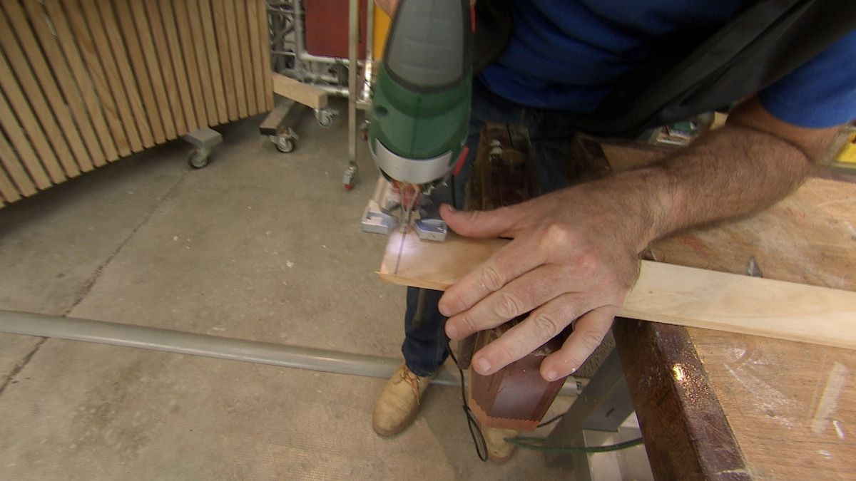 Cómo hacer un biombo de cuerdas paso 1