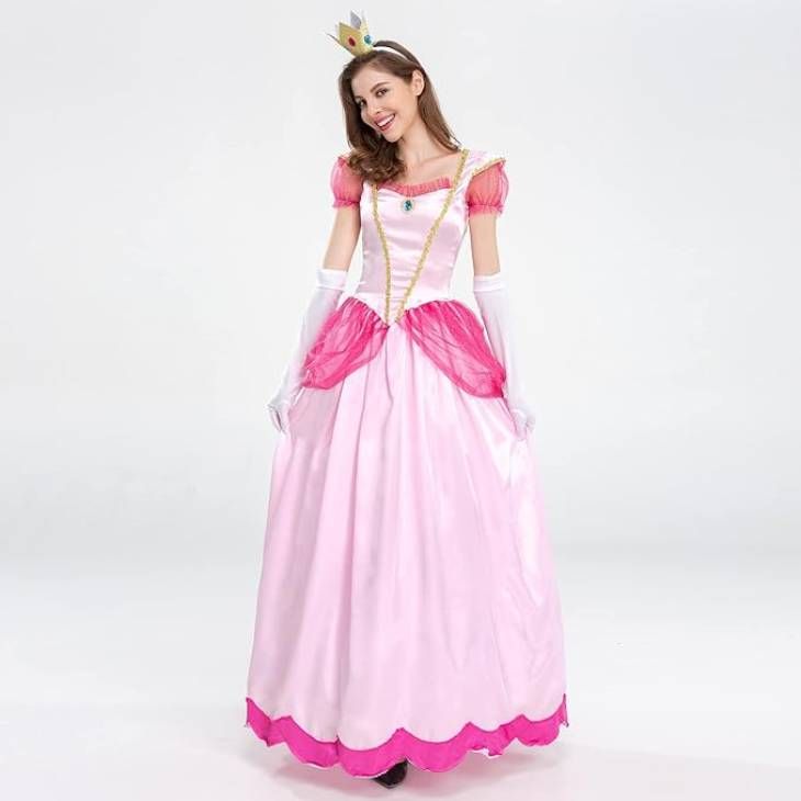 disfraz peach mario bros
