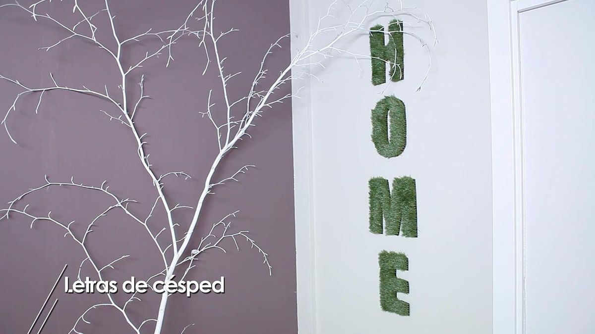 Como hacer letras decorativas con cesped artificial paso 6