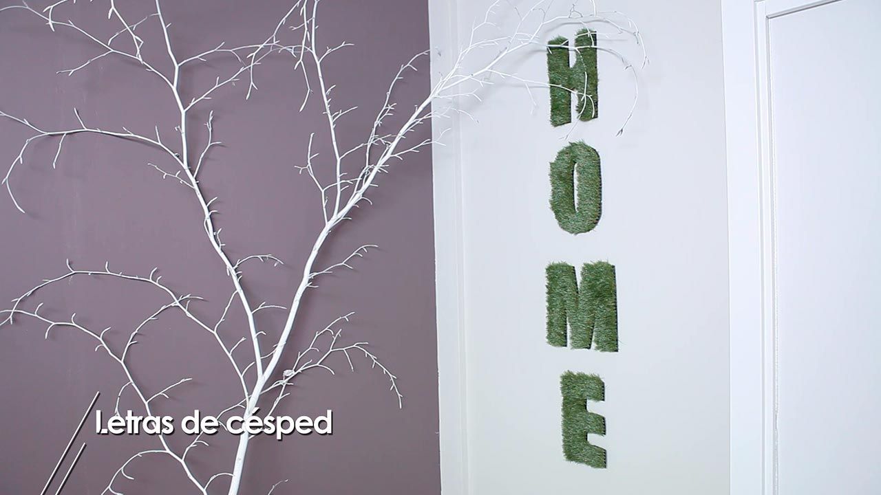 Como hacer letras decorativas con cesped artificial paso 6