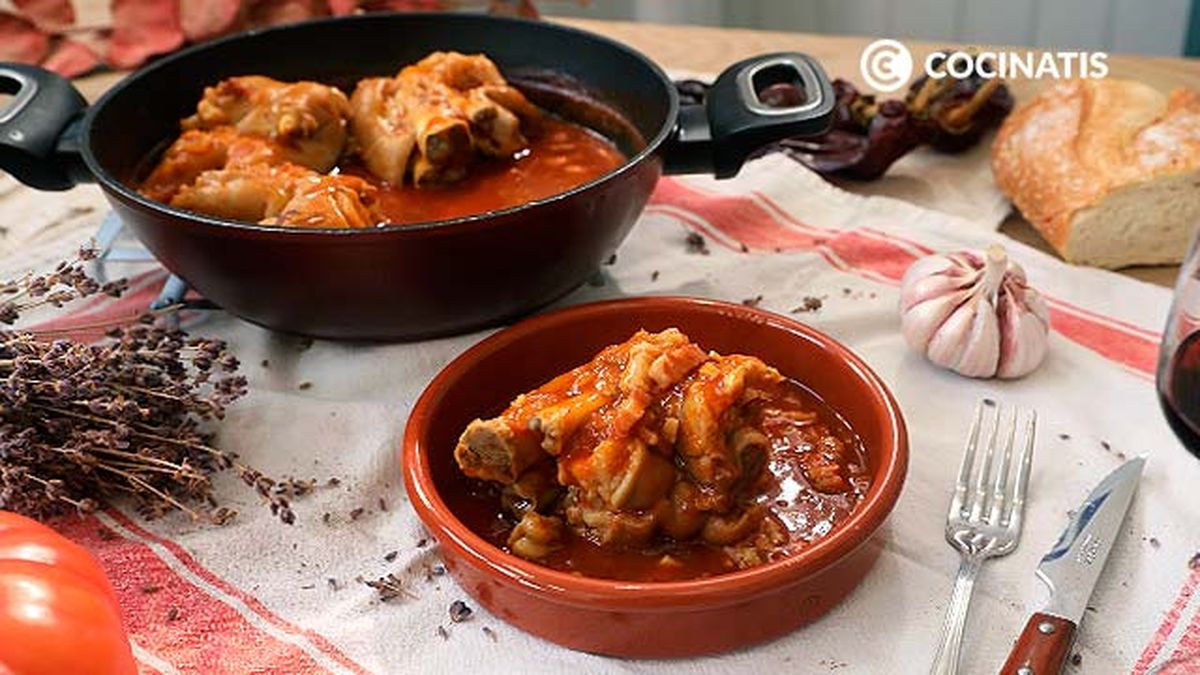 Receta de manitas de cerdo  paso 5