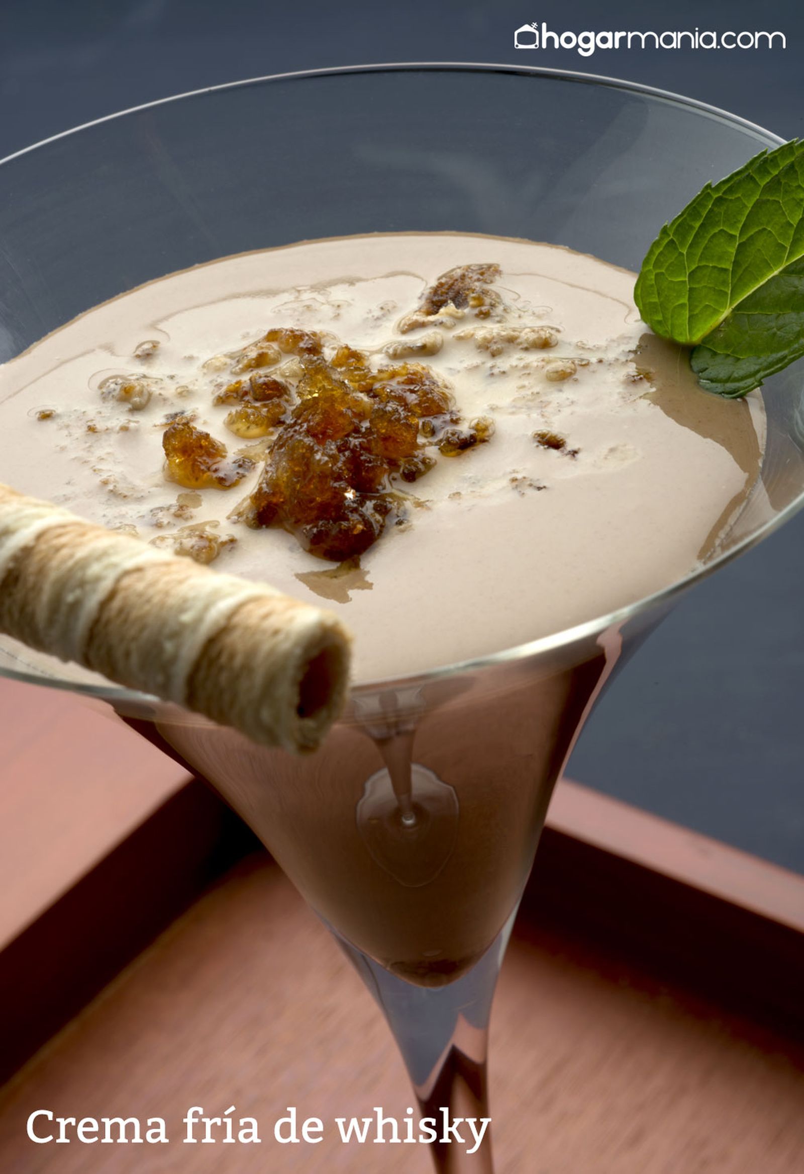 crema fria whisky receta cocina