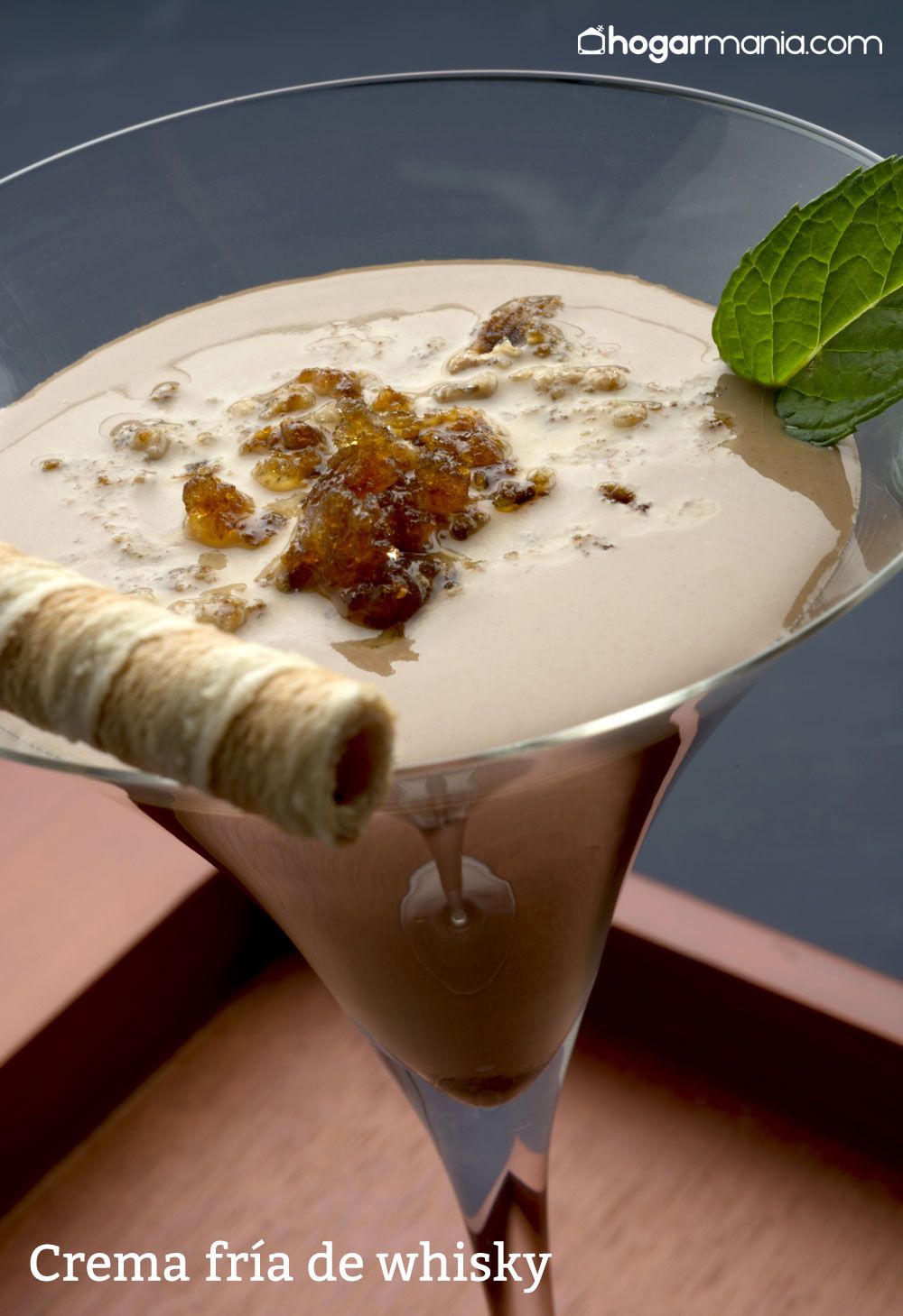 crema fria whisky receta cocina