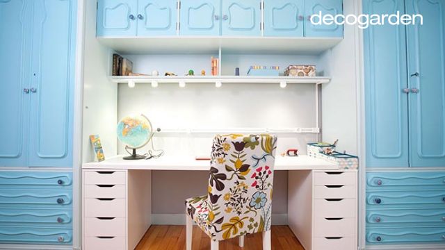 Habitación juvenil en tonos azules 6