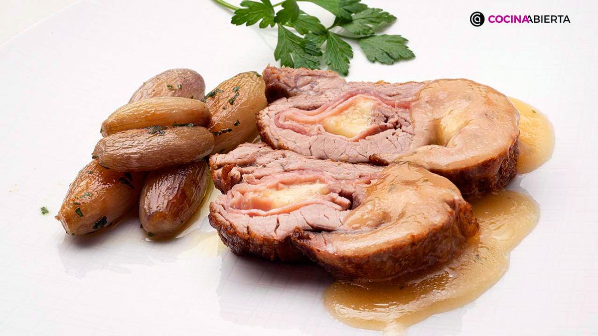 receta aleta rellena jamon queso ka