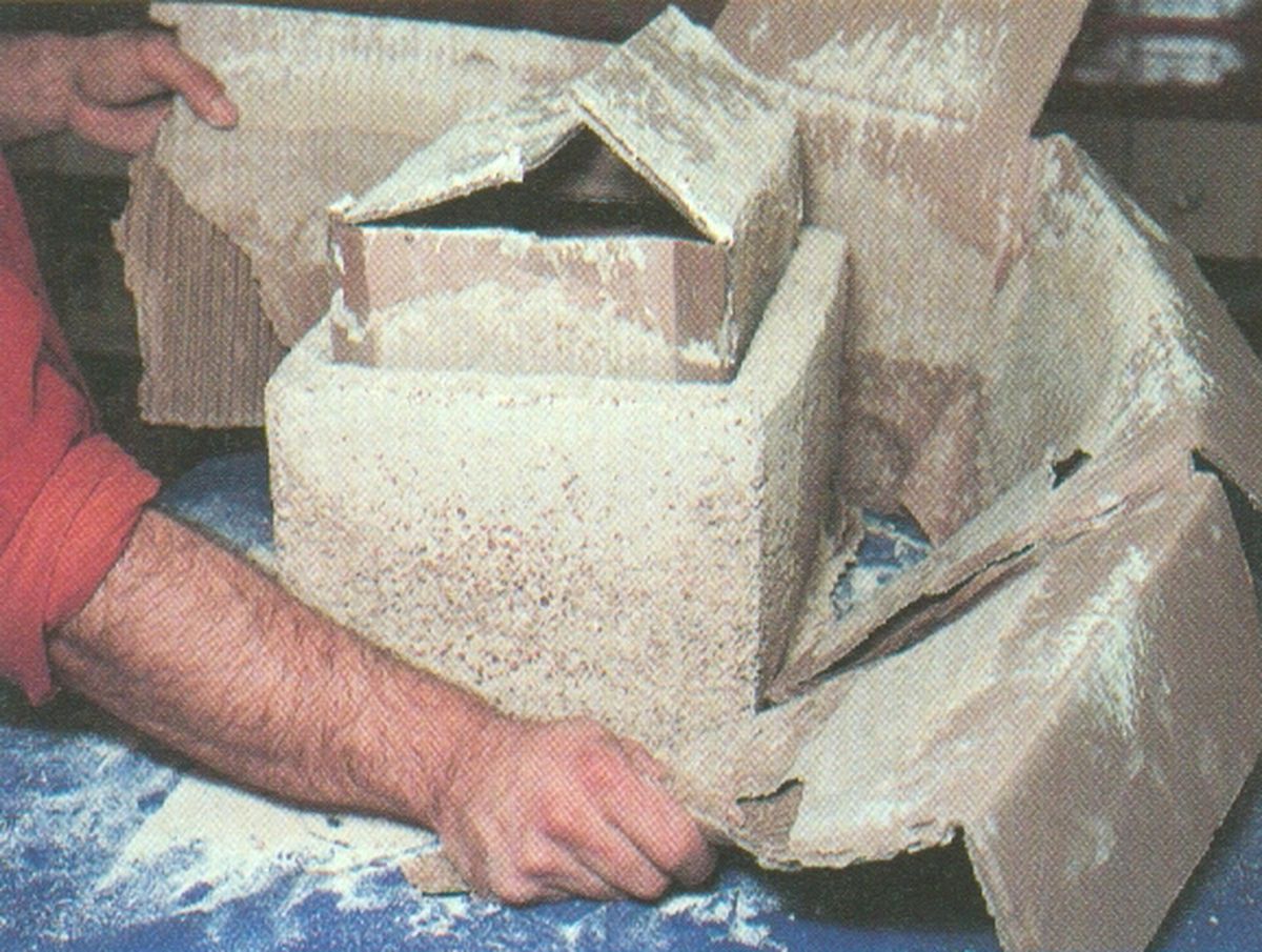 Hacer un macetero de hormigón paso 7