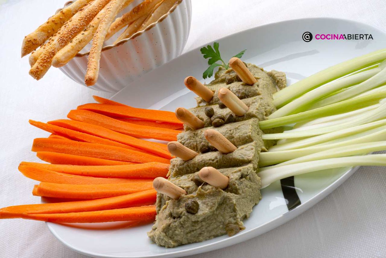 Una receta fácil y perfecta para acompañar crudités de verduras