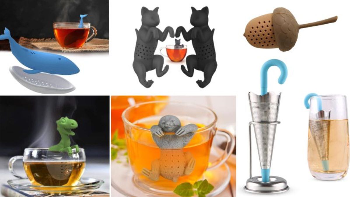 Infusores de té de silicona con formas originales