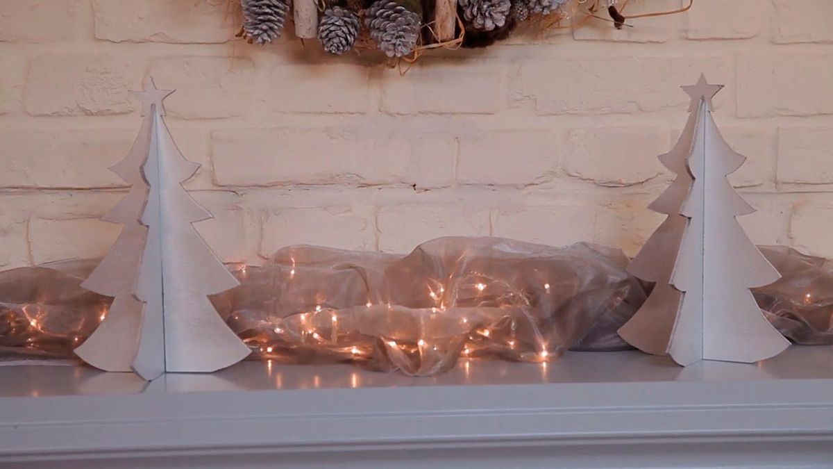 Pino navideño de madera