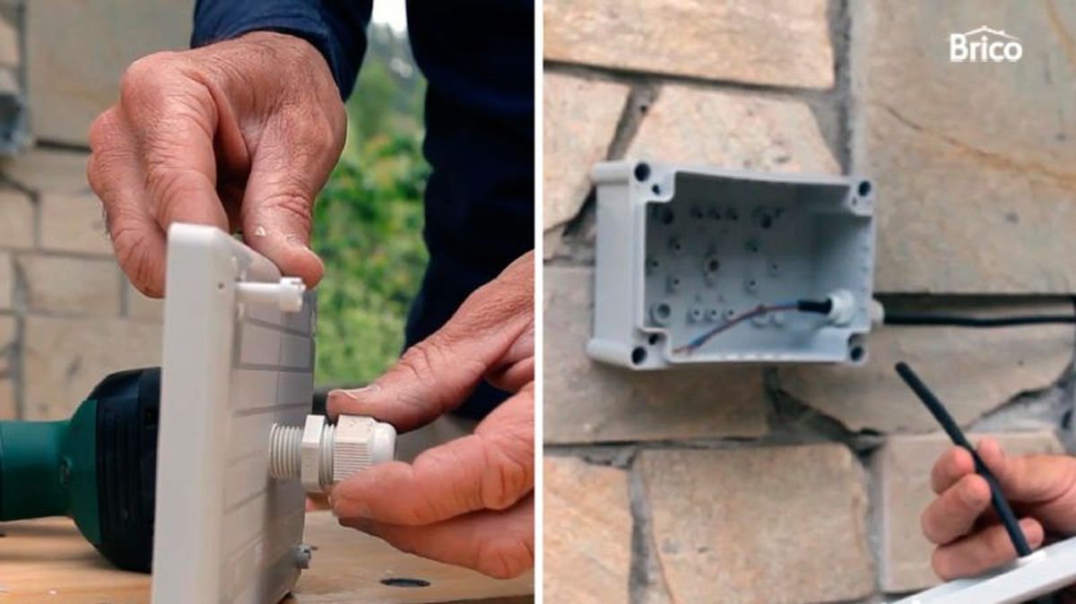 Enroscar la tuerca interior y aflojar la exterior