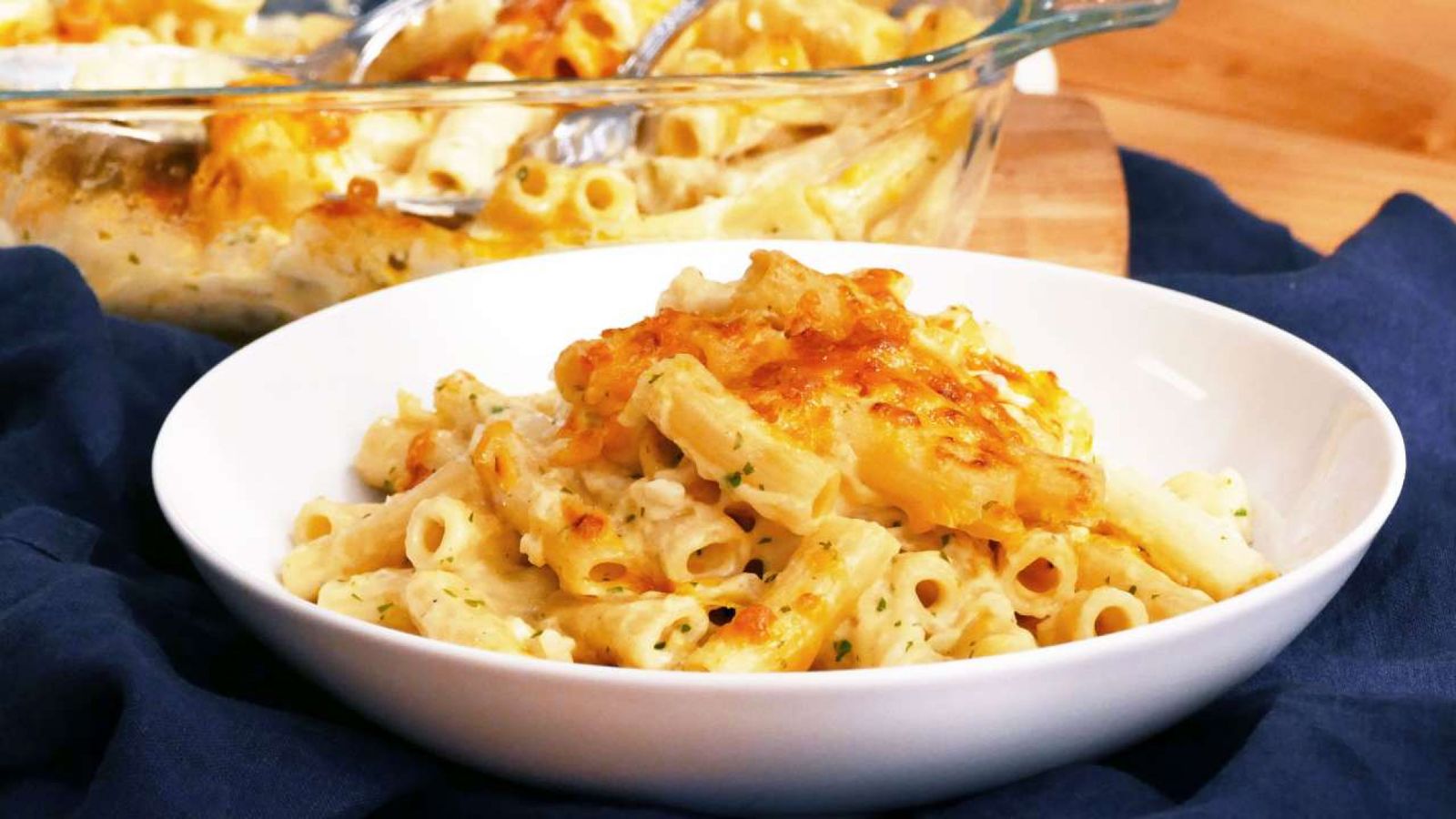 Receta de macarrones con queso gratinados