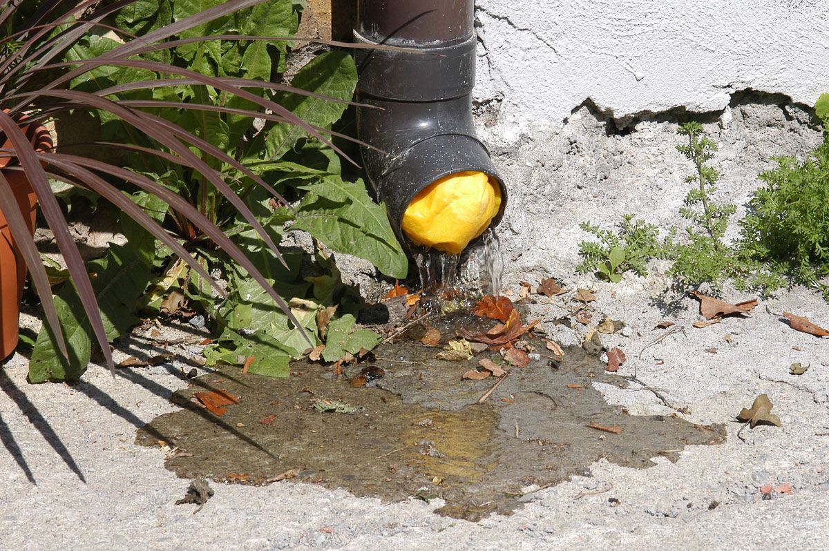 Desatascar un desagüe o canalón paso 4