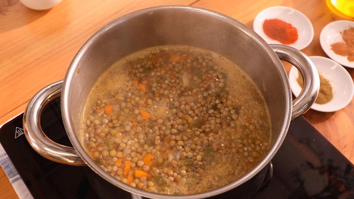 Lentejas con quinoa   Paso 5