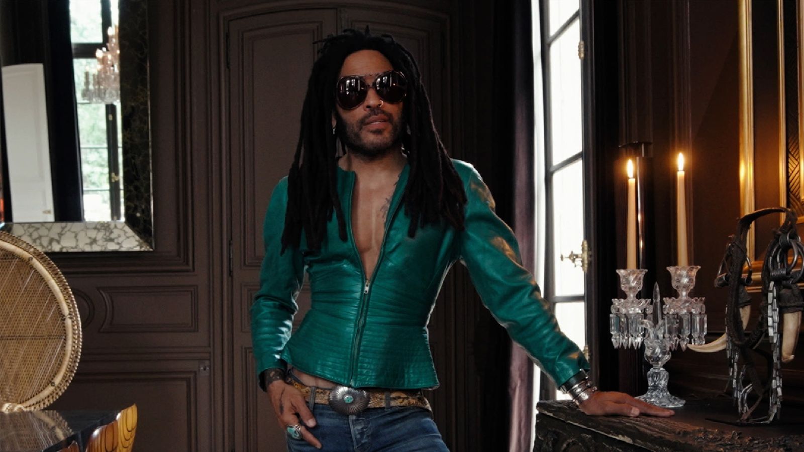 Lenny Kravitz en su casa de París