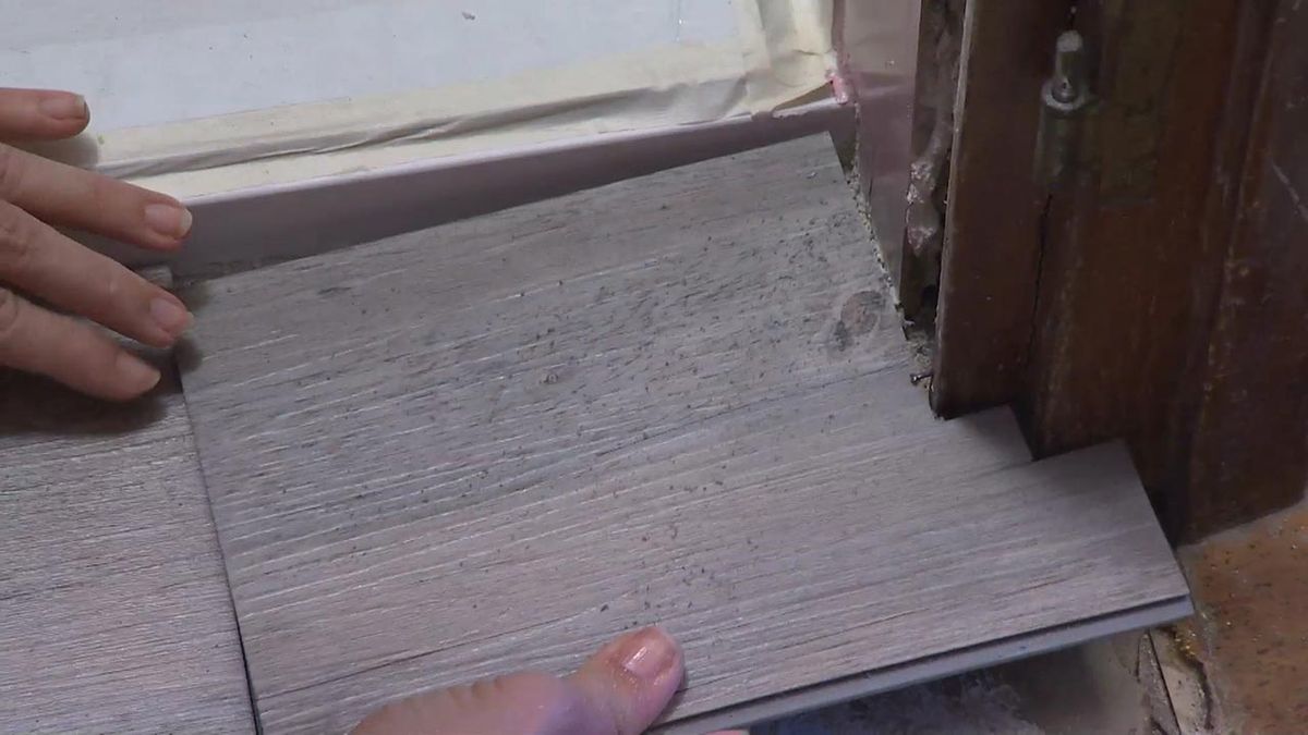 cuarto bano vintage rosa dorado paso 4