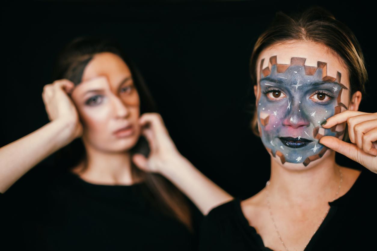 maquillaje 3d halloween carnaval
