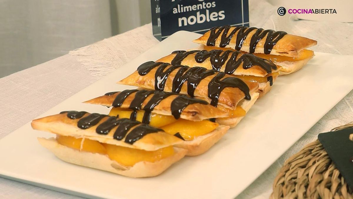 miguelitos melocoton chocolate