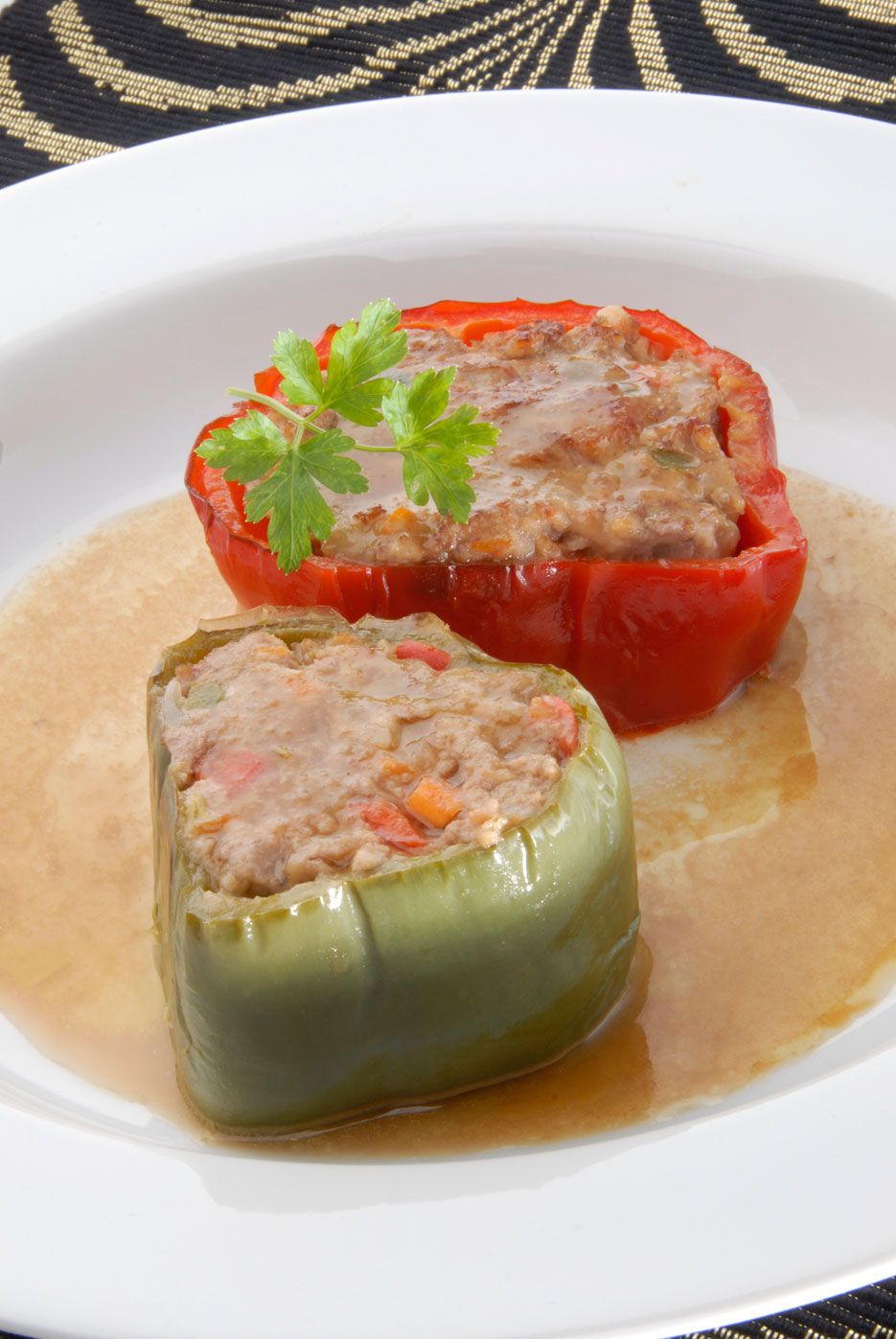 Pimientos rellenos a la japonesa